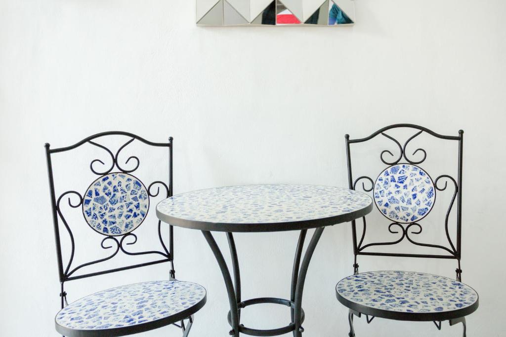 Detalle mesas de mosaico